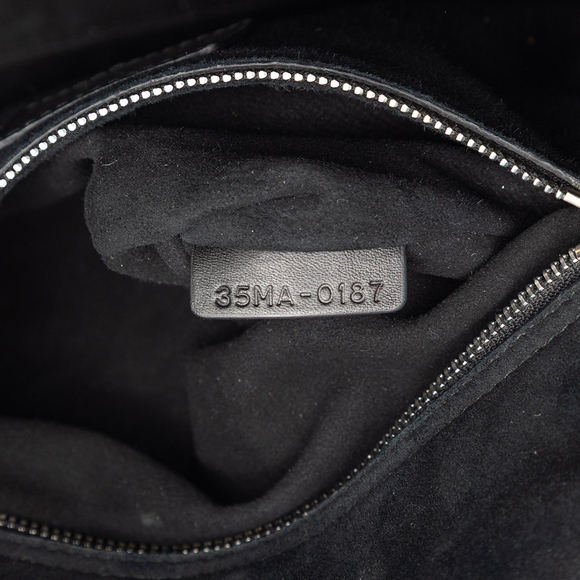 Pre-Loved Dior Medium Calfskin Cannage Embossed Flower Studded Supple Lady Dior - Picture 6 of 7